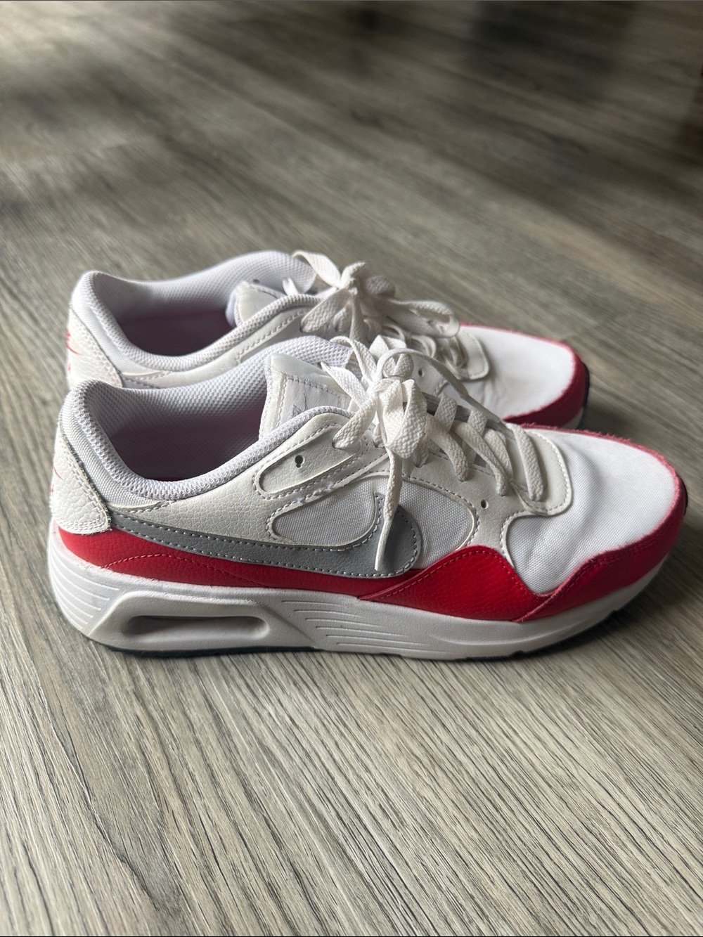 Nike White and Red Women's Sneakers